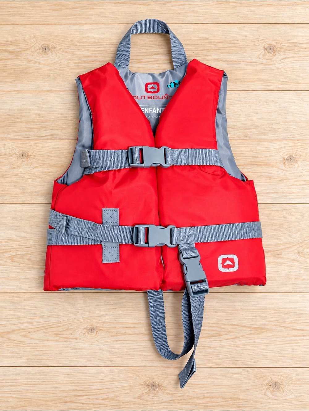 Outbound Child PFD Life Jacket Red 33–55 lbs Like New